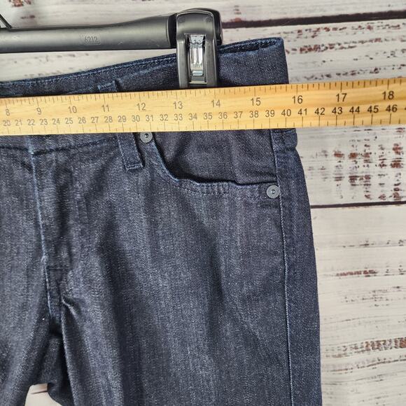 7 For All Mankind The Lexie Petite Bootcut Stretch Jeans 29 Dark Wash USA Made - Picture 9 of 10
